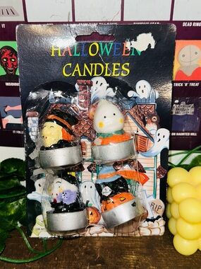Vintage Halloween 90’s Tea Light Figure Candles